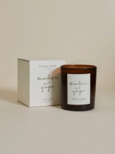 Mandarin and Ginger Scented Candle by Plum & Ashby